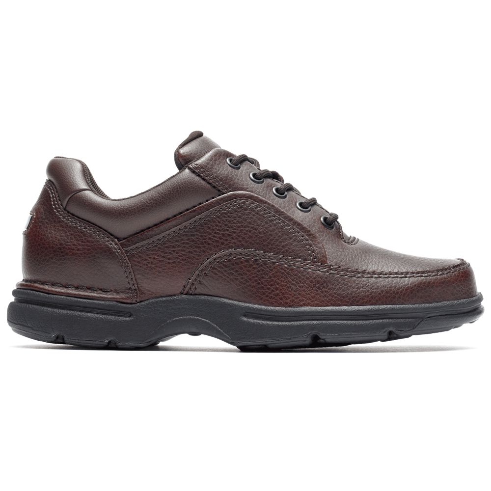 Rockport Ridgefield Eureka - Mens Walking Shoes - Brown - NZ (DQR-526743)